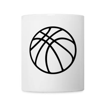 Ballon de basket - Mug blanc - blanc - Devant