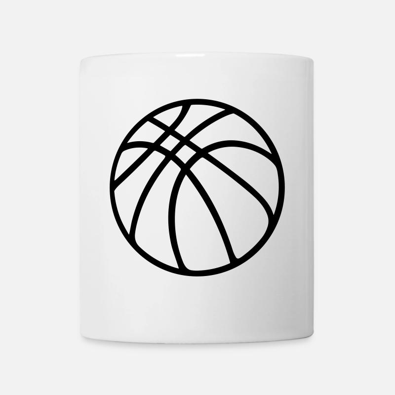 Ballon de basket - Mug blanc - blanc