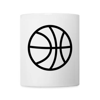 Ballon de basket - Mug blanc - blanc - Devant