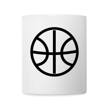 Ballon de basket - Mug blanc - blanc - Devant