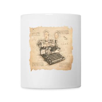 Art vintage pour les auteurs et les écrivains - Mug blanc - blanc - Devant