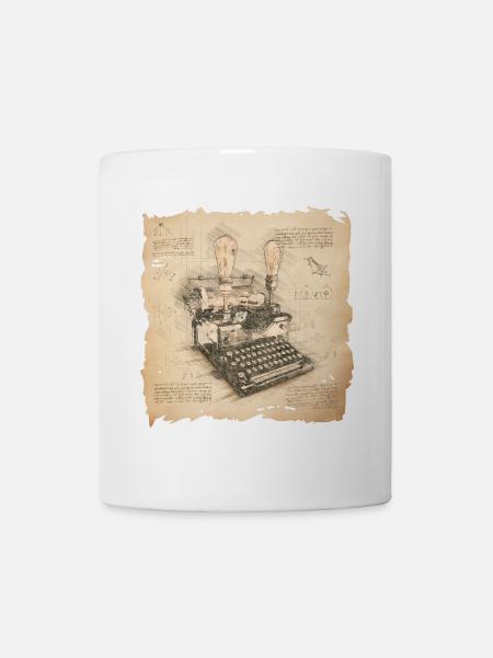 Art vintage pour les auteurs et les écrivains - Mug blanc - blanc