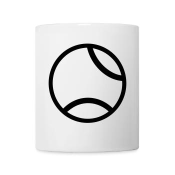 Tennisball - Tasse - Weiß - Vorne