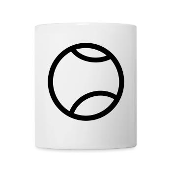 Balle de tennis - Mug blanc - blanc - Devant