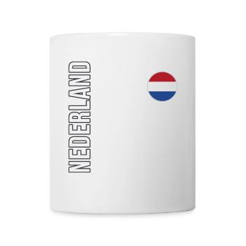 Pays-Bas, Hollande, Drapeau néerlandais - Mug blanc - blanc - Devant