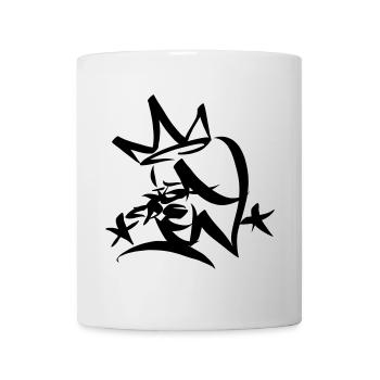 Graffiti Tag JGA Crew King 01 1C - Tasse - Weiß - Vorne