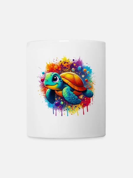Schildkröte - Tasse - Weiß