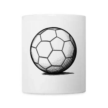 Nur ein Fußball (Illustration) - Tasse - Weiß - Vorne