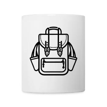 Rucksack - Tasse - Weiß - Vorne