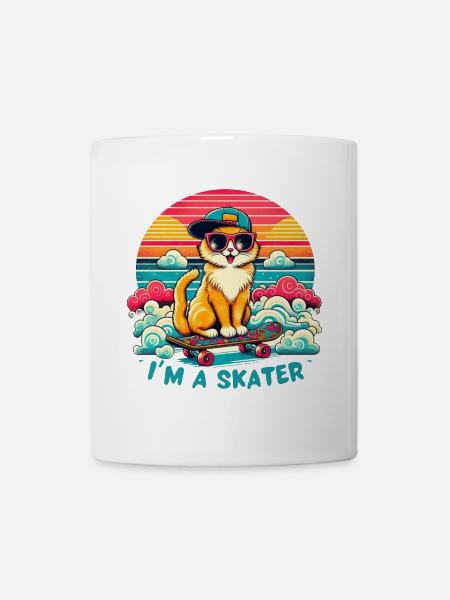 Ich bin ein Skater - Tasse - Weiß
