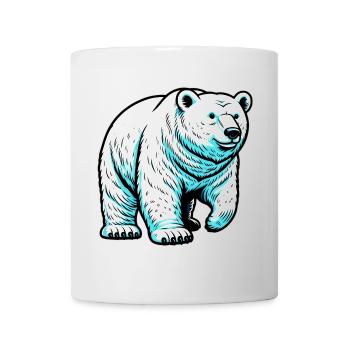 Ours blanc - Mug blanc - blanc - Devant