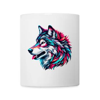 Loup - Mug blanc - blanc - Devant