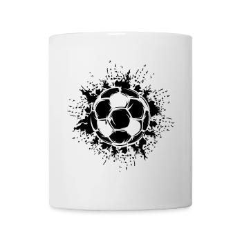 Fußball Ballexplosion Mannschaft Illustration Logo - Tasse - Weiß - Vorne