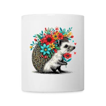 Hérisson - Mug blanc - blanc - Devant