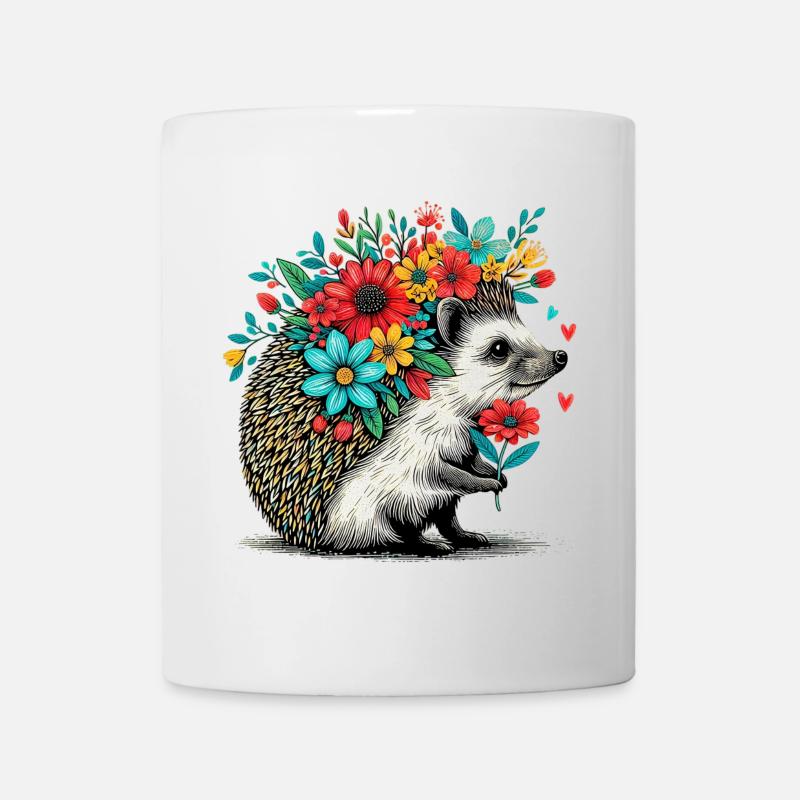 Hérisson - Mug blanc - blanc
