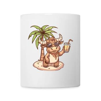 Taurus Summer Beach Comic - Mug - white - Front