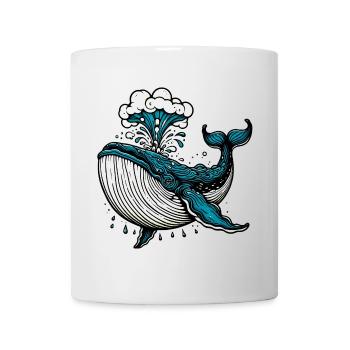 Wal - Tasse - Weiß - Vorne