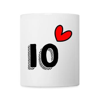10. 10 YEARS. 10th ANNIVERSARY. 10 YEAR ANNIVERSARY. - Mug - white - Front