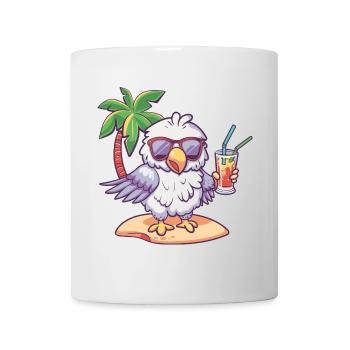 Eagle Summer Beach Comic - Mug - white - Front