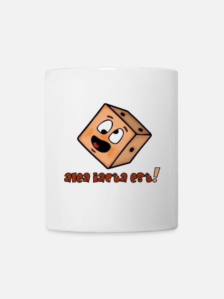 The die is cast - Funny emoticon - Mug - white