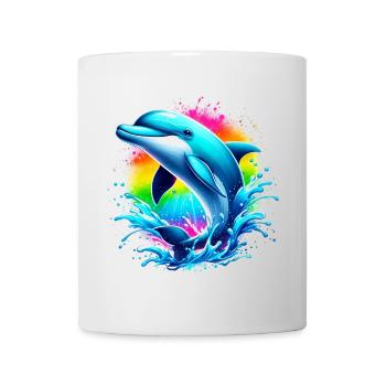 Delfin - Tasse - Weiß - Vorne