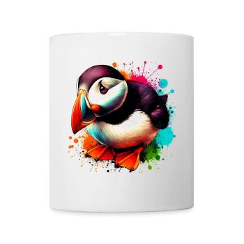 Papageitaucher - Tasse - Weiß - Vorne
