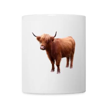 Bovins écossais des Highlands - Mug blanc - blanc - Devant