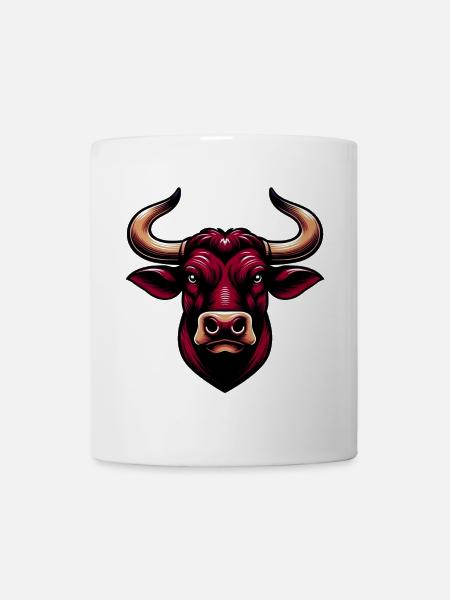 Stier - Tasse - Weiß