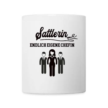 Sattlerin Chefin Selbstständigkeit Firma Gründen - Tasse - Weiß - Vorne
