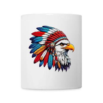 Aigle amérindien Peaux rouges américaines - Mug blanc - blanc - Devant