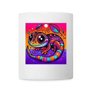 Gecko - Tasse - Weiß - Vorne