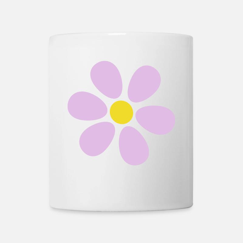 Fleur fleur pastel fleurs fleurs pastel lilas - Mug blanc - blanc
