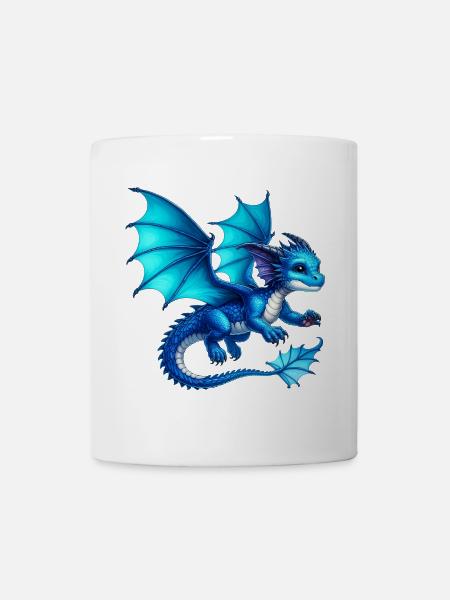 Drache - Tasse - Weiß
