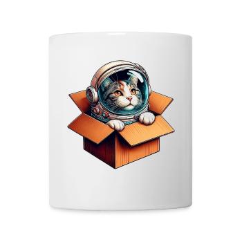 Astronaut Katze - Tasse - Weiß - Vorne