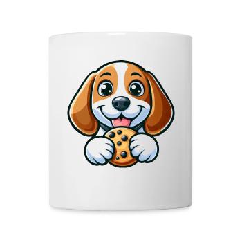 Cute Beagle Dog Sweet Cookies Dessert - Mug - white - Front