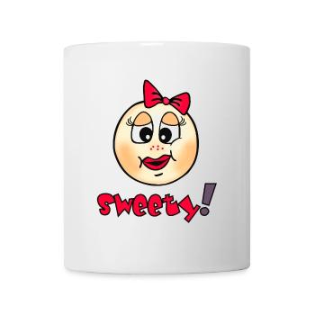 Cuddly smileys with heart recognition - Mug - white - Front