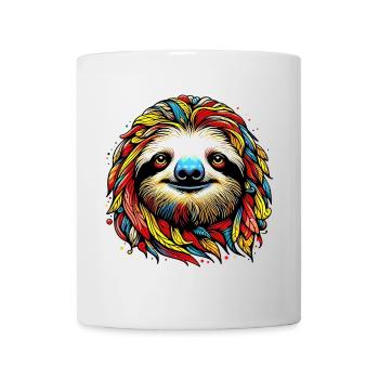 Faultier - Tasse - Weiß - Vorne