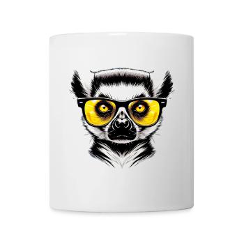 Lemur with Sunglasses - Mug - white - Front