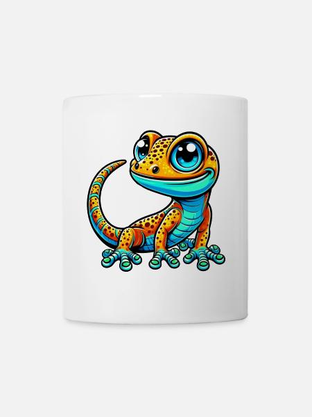 Gecko - Tasse - Weiß