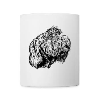 Pudelpointer se joint à la conversation - Mug blanc - blanc - Devant