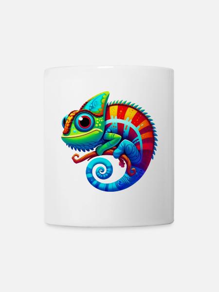 Chamäleon - Tasse - Weiß