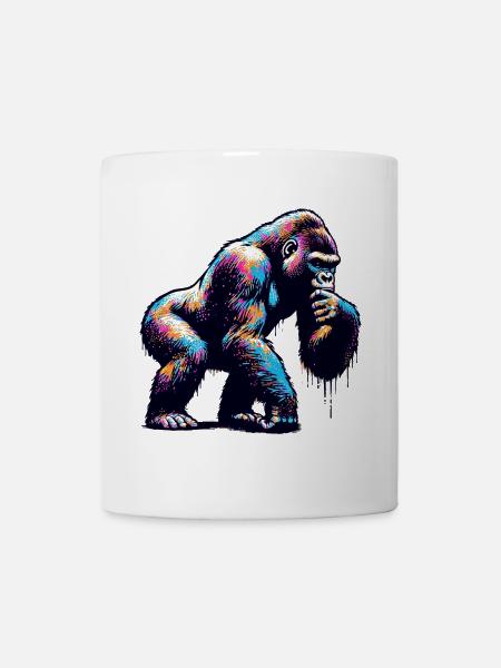 Gorilla - Tasse - Weiß