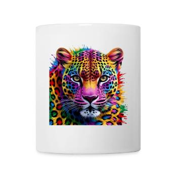colorful leopard - Mug - white - Front