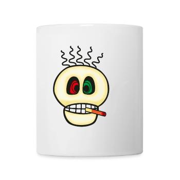 Fumer est toxique - Skull Emoticon - Mug blanc - blanc - Devant