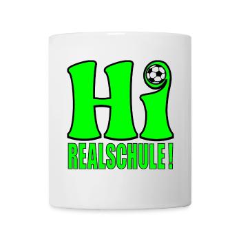 SCHULE REALSCHULE FUßBALL - Tasse - Weiß - Vorne