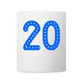 20. 20 YEARS. 20th ANNIVERSARY. 20 YEARS ANNIVERSARY. - Mug - white - Front