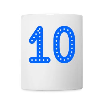 10. 10 YEARS. 10th ANNIVERSARY. 10 YEAR ANNIVERSARY. - Mug - white - Front