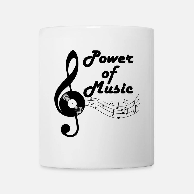 Clé de sol et musique - Mug blanc - blanc