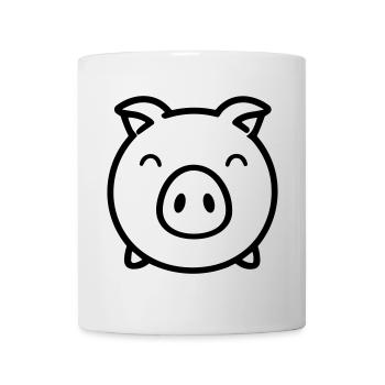 cochon - Mug blanc - blanc - Devant