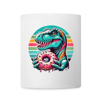 Dino donut motif: An adventure for those with a sweet tooth - Mug - white - Front